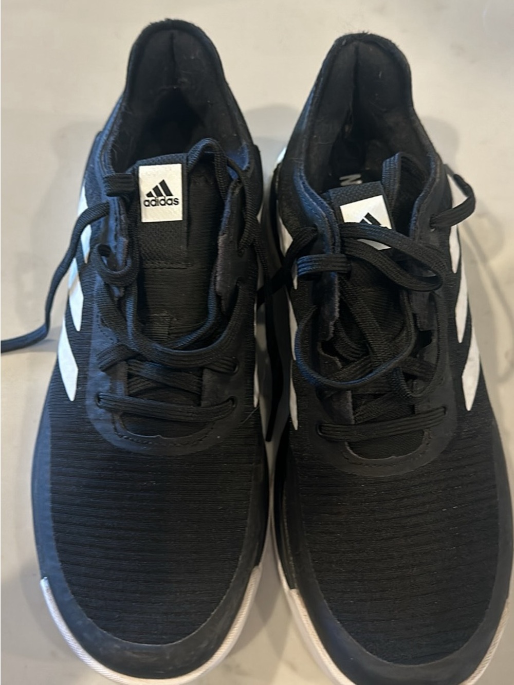 New adidas Women’s Black and White Athletic volleyball shoes